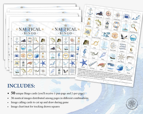 Nautical Bingo - Greengate Images
