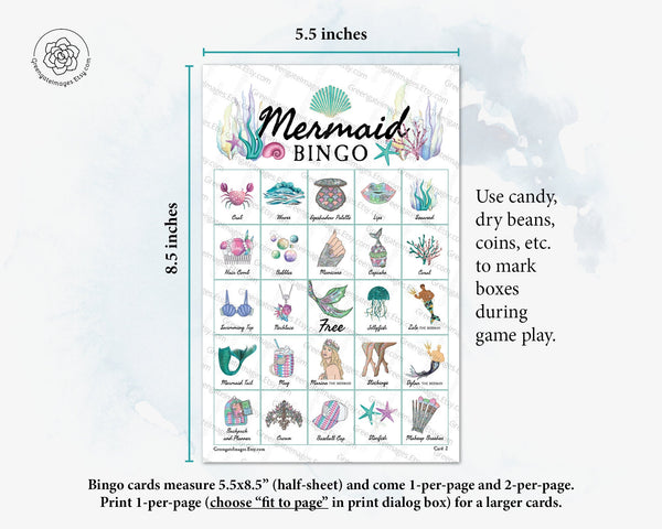 Mermaid Bingo - Greengate Images