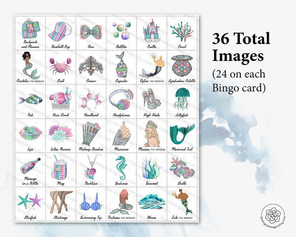Mermaid Bingo - Greengate Images