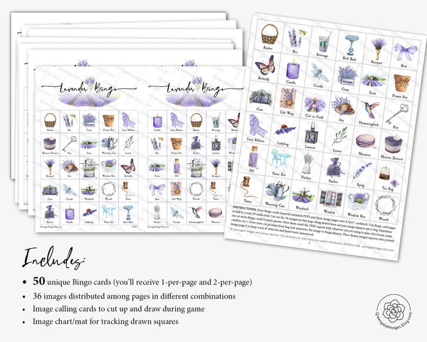 Lavender Bingo - Greengate Images