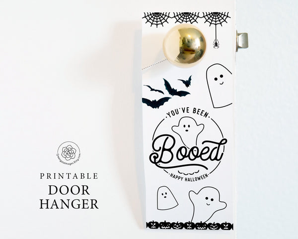 You've Been Booed Door Hanger - Printable Digital Download by Greengate Images