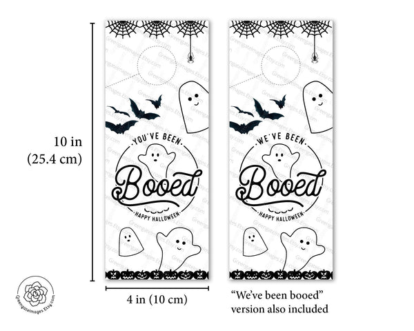 You've Been Booed Door Hanger - Printable Digital Download by Greengate Images
