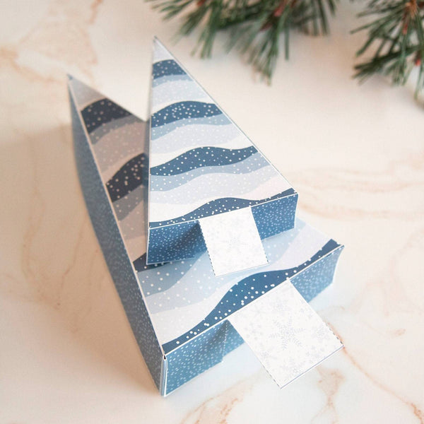 Christmas Tree Gift Box - Winter Snow - Greengate Images