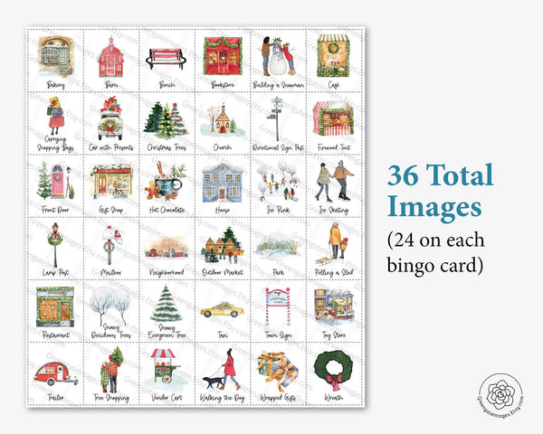 Christmas Town Bingo - Greengate Images