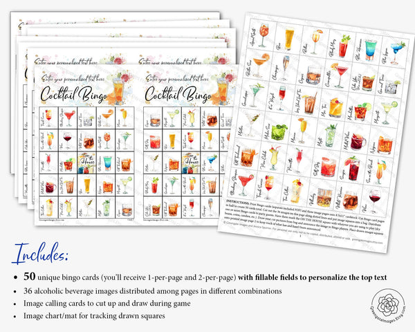 Cocktail Bingo - Greengate Images