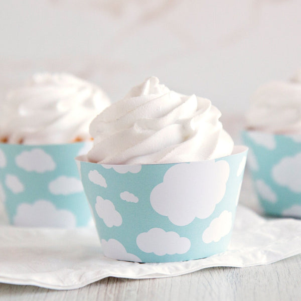 Cloud Cupcake Wrapper - Aqua - Greengate Images