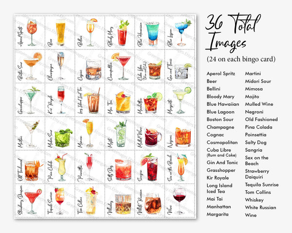 Cocktail Bingo - Greengate Images