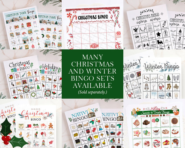 Nutcracker Bingo Cards - Printable Digital Download by Greengate Images