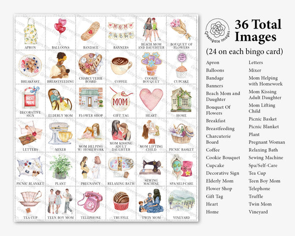 Mother's Day Bingo - Greengate Images
