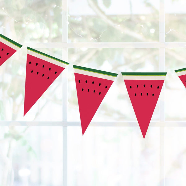 Watermelon Bunting - Printable Digital Download by Greengate Images