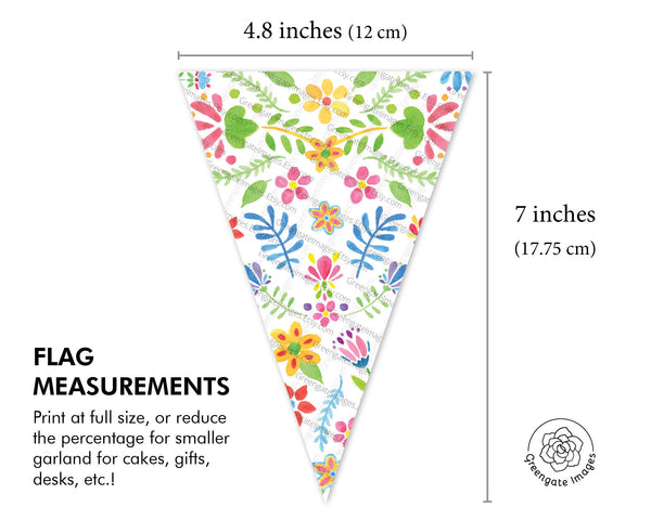 Fiesta / Cinco de Mayo Bunting - Printable Digital Download by Greengate Images