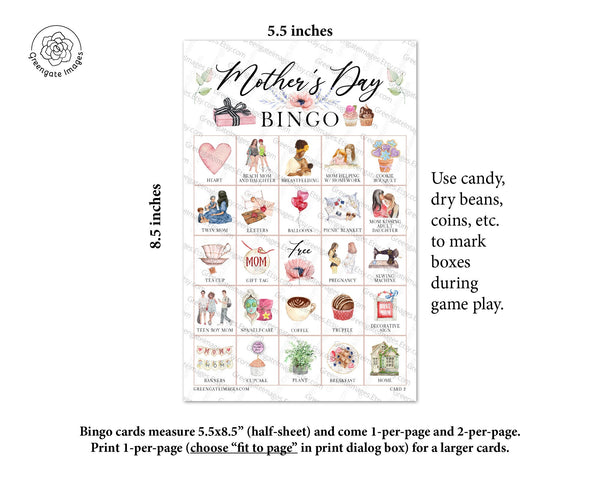 Mother's Day Bingo - Greengate Images