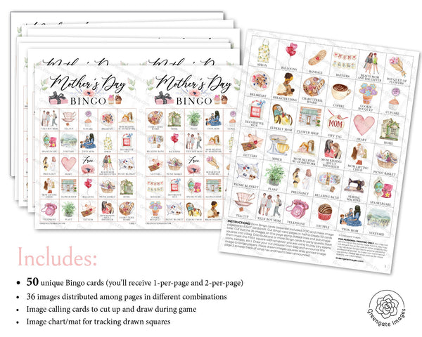 Mother's Day Bingo - Greengate Images