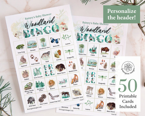 Woodland/Forest Bingo - Greengate Images