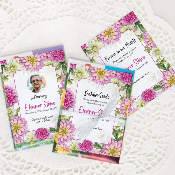 Dahlia Seed Packet Tags - Printable Digital Download by Greengate Images