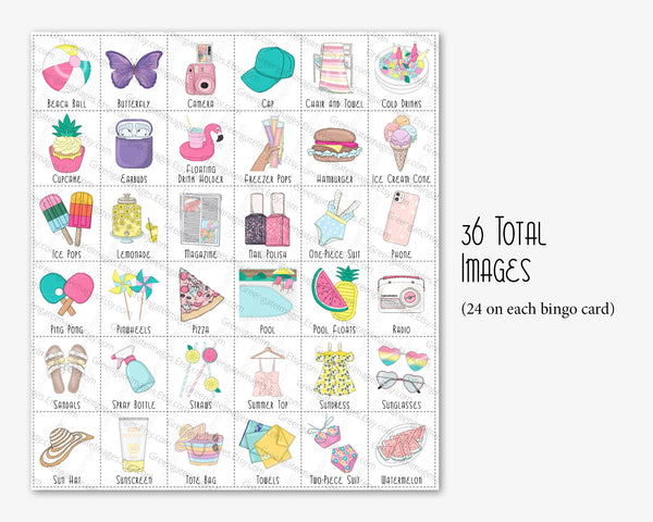 Pool Party Bingo - Greengate Images
