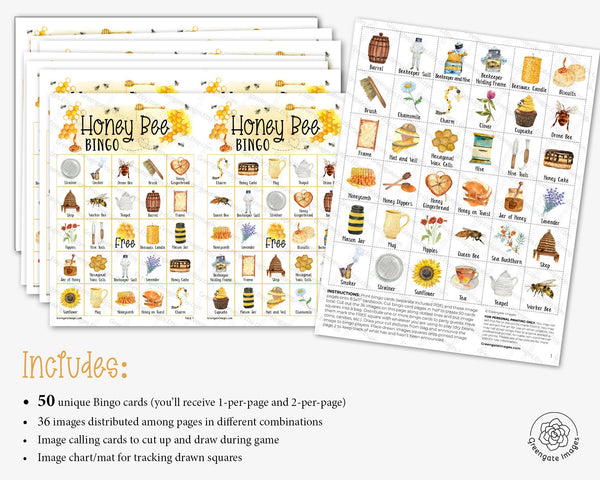 Honey Bee Bingo - Greengate Images