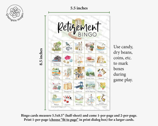 Retirement Bingo - Greengate Images