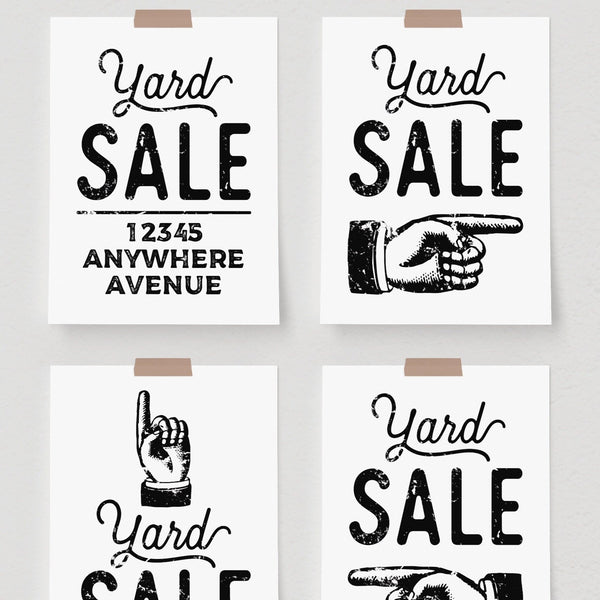 8.5x11" Yard Sale Signs - Printable Digital Download by Greengate Images
