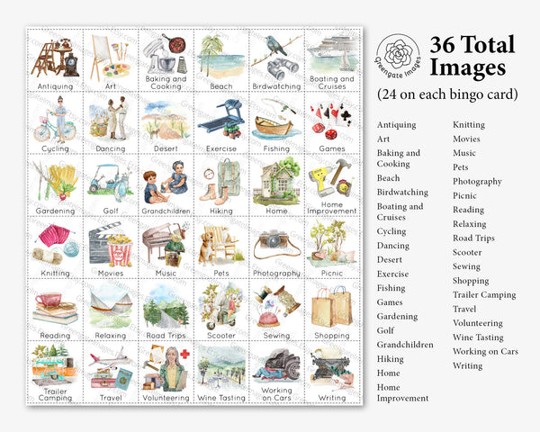 Retirement Bingo - Greengate Images