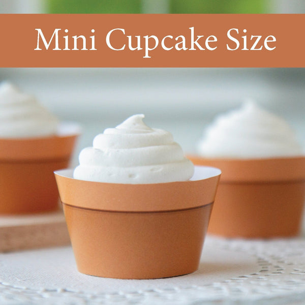 MINI Terracotta Pot Cupcake Wrapper - Printable Digital Download by Greengate Images