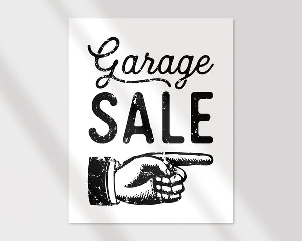8.5x11" Garage Sale Signs 