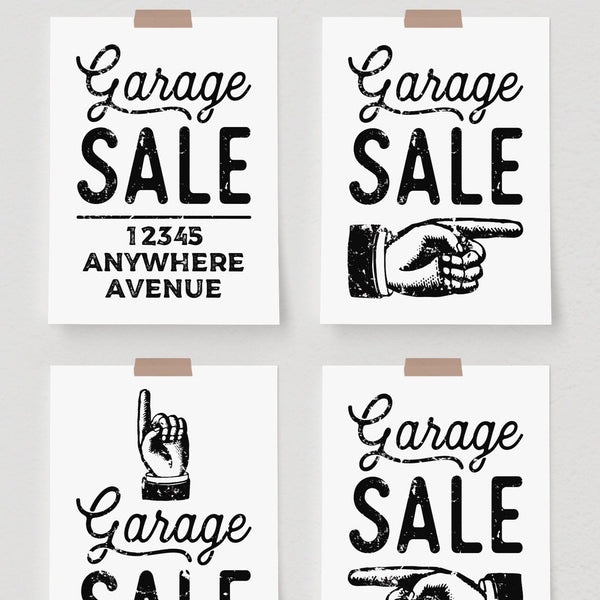8.5x11" Garage Sale Signs - Printable Digital Download by Greengate Images