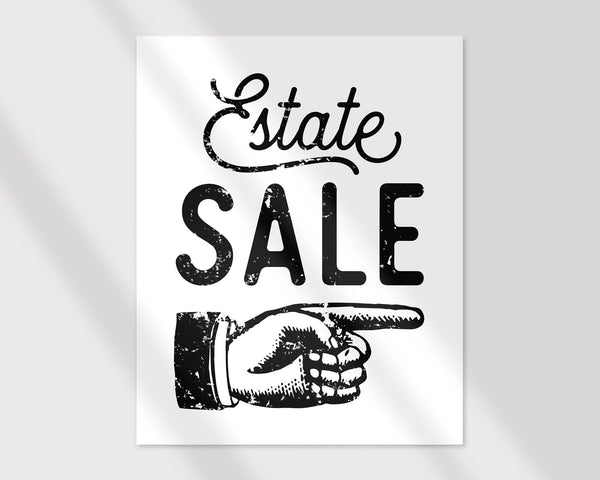 8.5x11" Estate Sale Signs - Printable Digital Download by Greengate Images