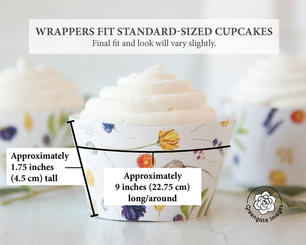 Wildflower Cupcake Wrapper 