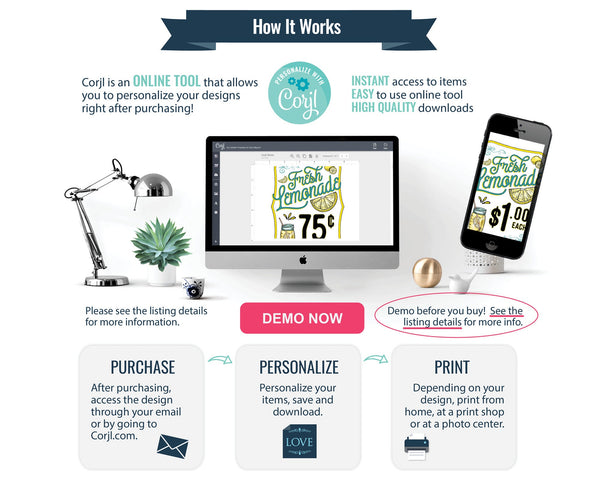 Fresh Lemonade Sign - Printable Digital Download by Greengate Images