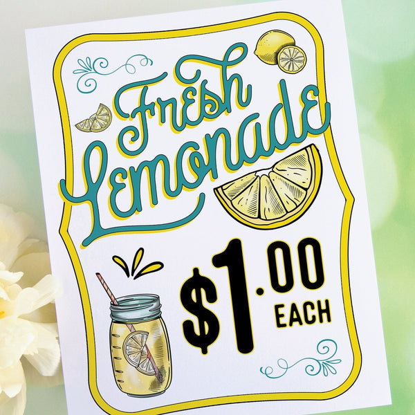 Fresh Lemonade Sign - Printable Digital Download by Greengate Images