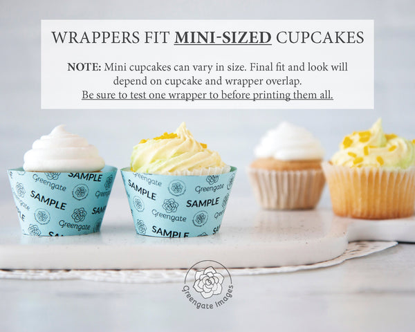 MINI Oranges Cupcake Wrapper - Printable Digital Download by Greengate Images