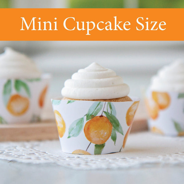 MINI Oranges Cupcake Wrapper - Printable Digital Download by Greengate Images