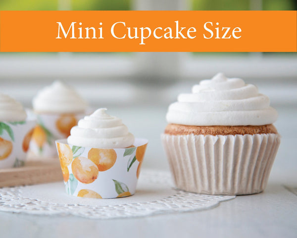 MINI Oranges Cupcake Wrapper - Printable Digital Download by Greengate Images