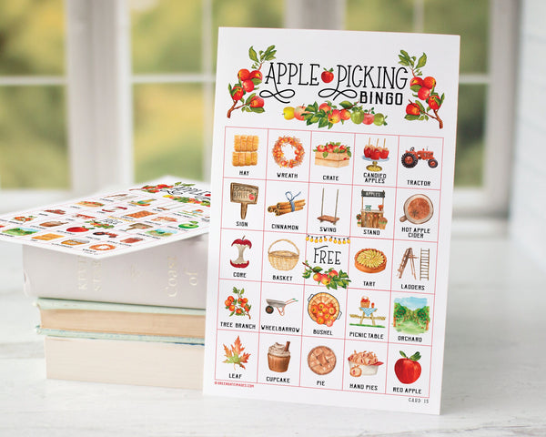 Apple Picking Bingo - Printable Digital Download by Greengate Images