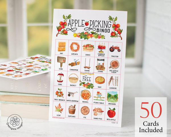 Apple Picking Bingo - Printable Digital Download by Greengate Images