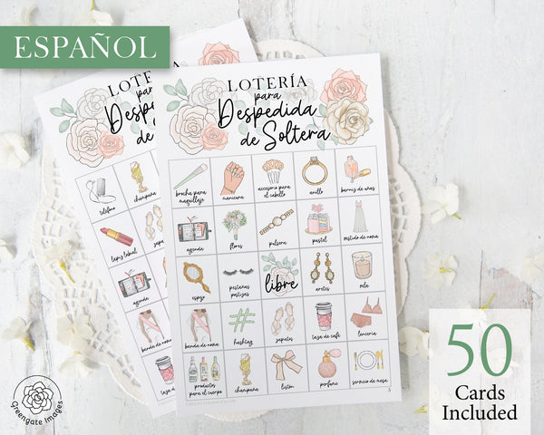 Lotería para Despedida de Soltera - Printable Digital Download by Greengate Images