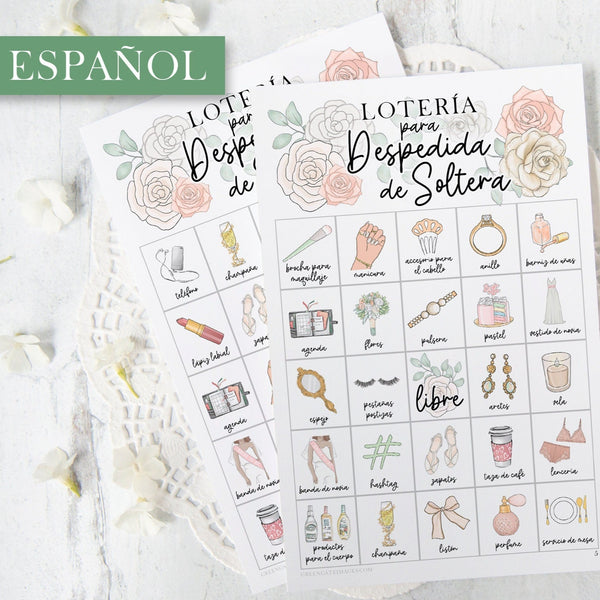 Lotería para Despedida de Soltera - Printable Digital Download by Greengate Images