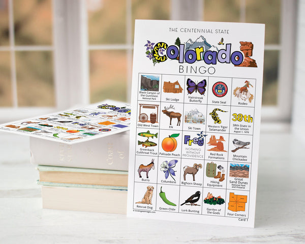 Colorado Bingo - Printable Digital Download by Greengate Images