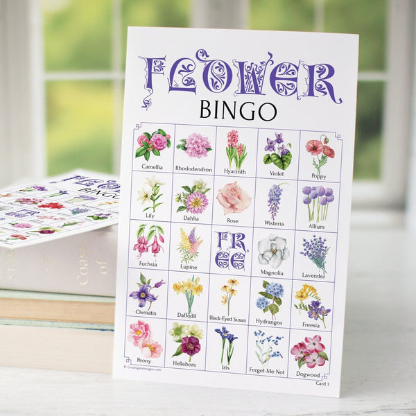 Flower Bingo - Printable Digital Download by Greengate Images