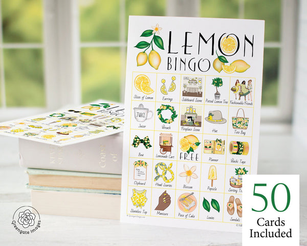 Lemon Bingo - Printable Digital Download by Greengate Images