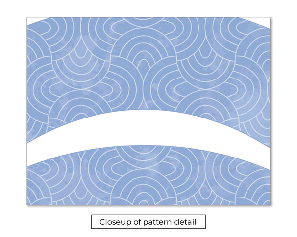 Abstract Beach Wave Cupcake Wrapper - Printable Digital Download by Greengate Images