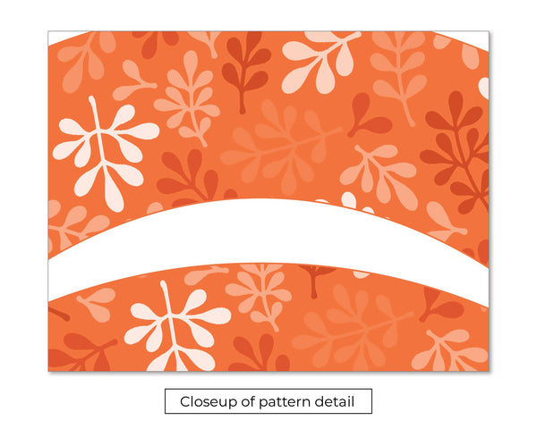 Orange Botanical Cupcake Wrapper - Printable Digital Download by Greengate Images