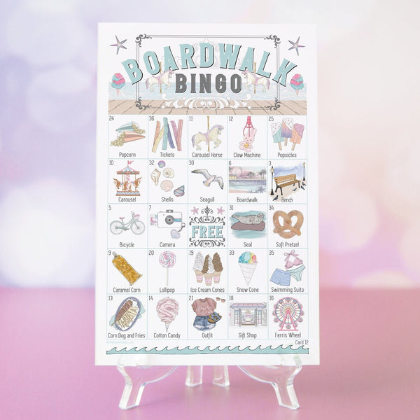 Beach Boardwalk Bingo - Printable Digital Download by Greengate Images
