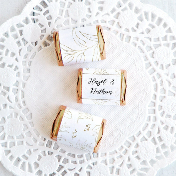 Wedding Nugget Wrappers - Printable Digital Download by Greengate Images