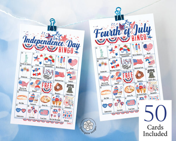 Fourth of July/Independence Day Bingo - Printable Digital Download by Greengate Images