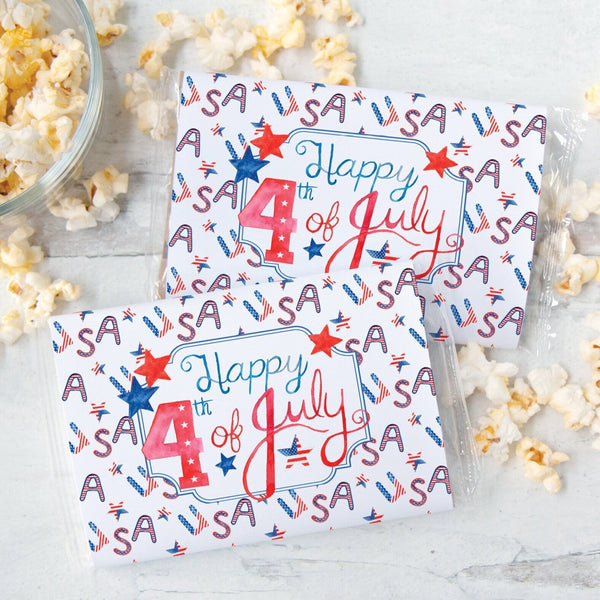 Happy 4th of July Popcorn Wrapper - Printable Digital Download by Greengate Images