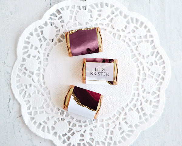 Burgundy Agate Nugget Wrappers - Printable Digital Download by Greengate Images