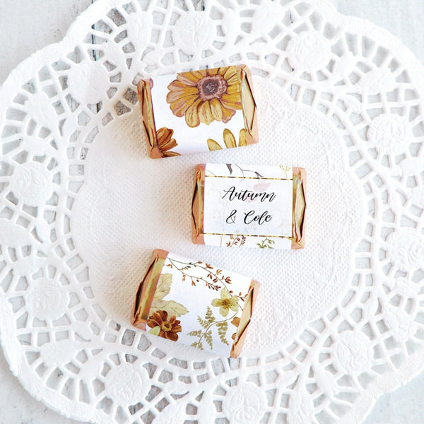 Wedding Nugget Wrappers - Rustic Fall - Printable Digital Download by Greengate Images
