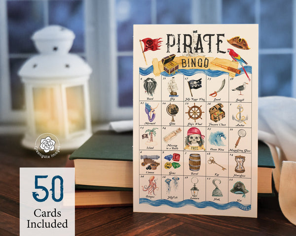 Pirate Bingo - Printable Digital Download by Greengate Images
